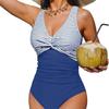 New Popular One-piece Bikini Sexy Leopard Print Splicing European and American Thin Waist Swimsuit Swimsuit