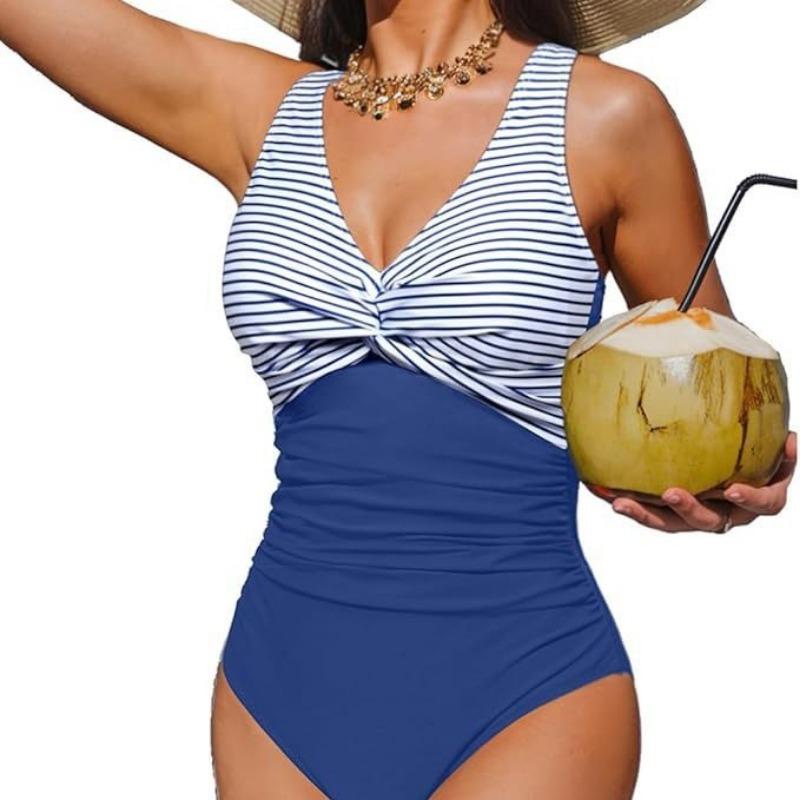 New Popular One-piece Bikini Sexy Leopard Print Splicing European and American Thin Waist Swimsuit Swimsuit