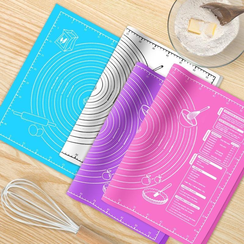 Mata do ugniatania, materiał podkładki do pieczenia, podkładka do ugniatania ciasta ze skalą, używana do kuchennego wałkowania ciasta, ciasta na pizzę, nieprzywierająca maszyna