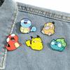 Kawaii Anime Enamel Pins Cute Psyduck Pikachu Charmander Brooch Metal Badge for Kids Hat Pins Accessories Gifts