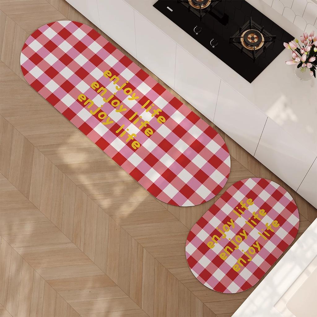 Fresh Style Soft Diatom Mud Floor Mat, Kitchen Floor Mat Can Be Cut To Absorb Water And Oil, Quick Drying, Non-Slip And Dirt-Resistant Floor Mat
