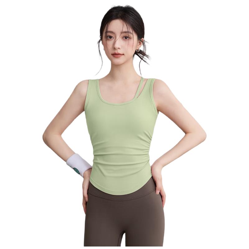 YouYou Women s Nude-Feel U-Shaped Sports Bra Yoga Vest XL