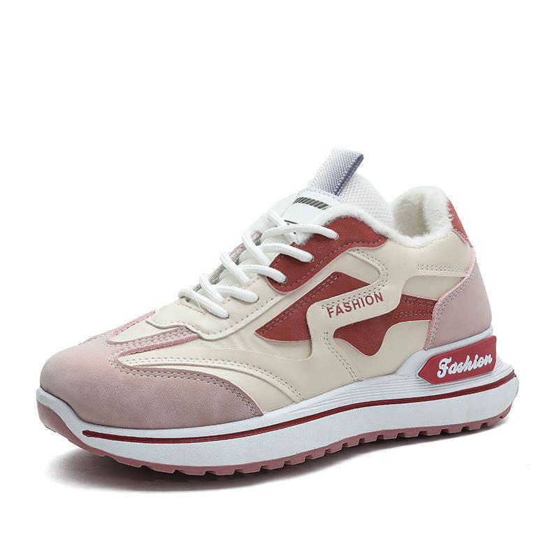 

New spring and autumn sports shoes men s shoes trend casual fashion couple low-top thick-soled running men s dad shoes · 44 рожевий