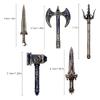 MOC Medieval Weapon Knight Building Block Accessories Character Helmet Hat Academic Gown Axe Sword Shield Brick Toy Gift K073