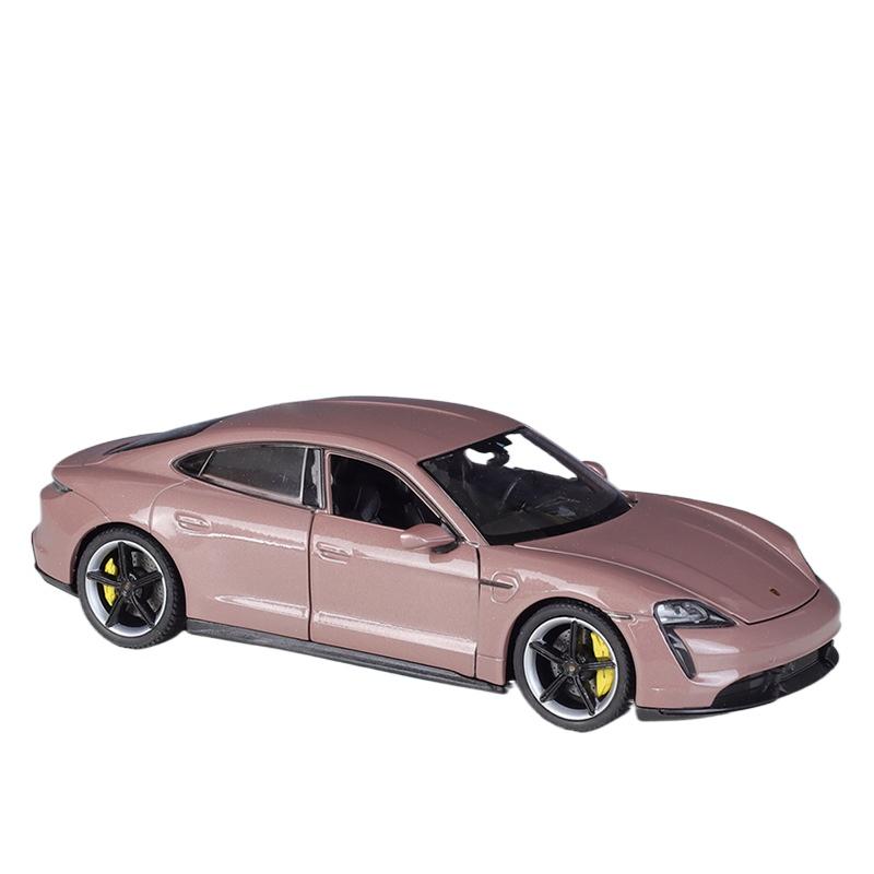 Welly 1/24 Porsche Taycan Turbo S Legering Sportsbil Modell Støpte Metall Nye Energikjøretøyer Bilmodell Simulering Leker til Barn Gaver
