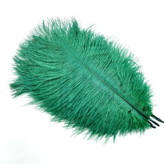 10Pcs Ostrich Feathers Decorative Vase Pluma Wedding Table Centerpieces Carnival Accessories DIY Creative Leisure Craft Supplies