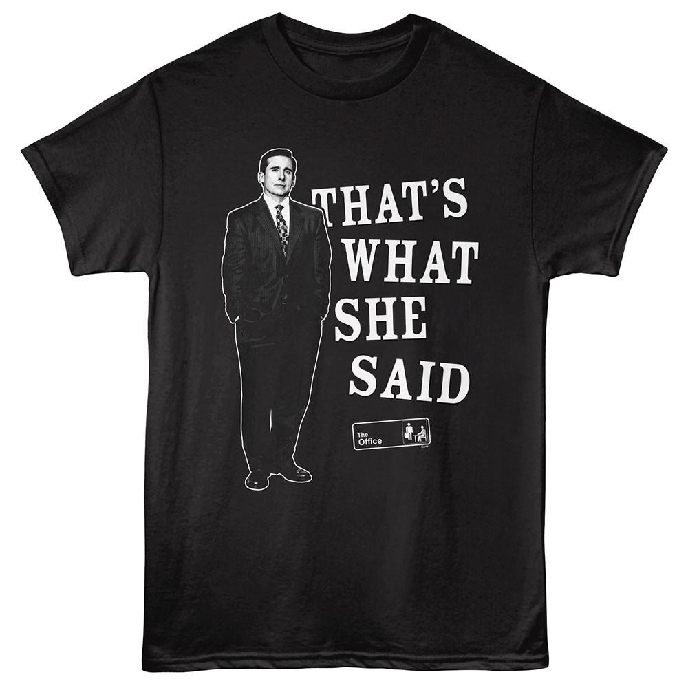 The Office TV Show Michael Scott That s What She Said Men s T Shirt S