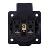 Industrial Waterproof Black German Style Socket for Generator 250V 16A