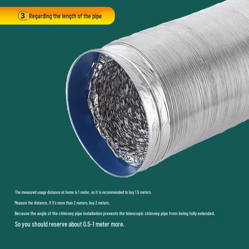 Thickened Aluminum Foil Range Hood Exhaust Duct