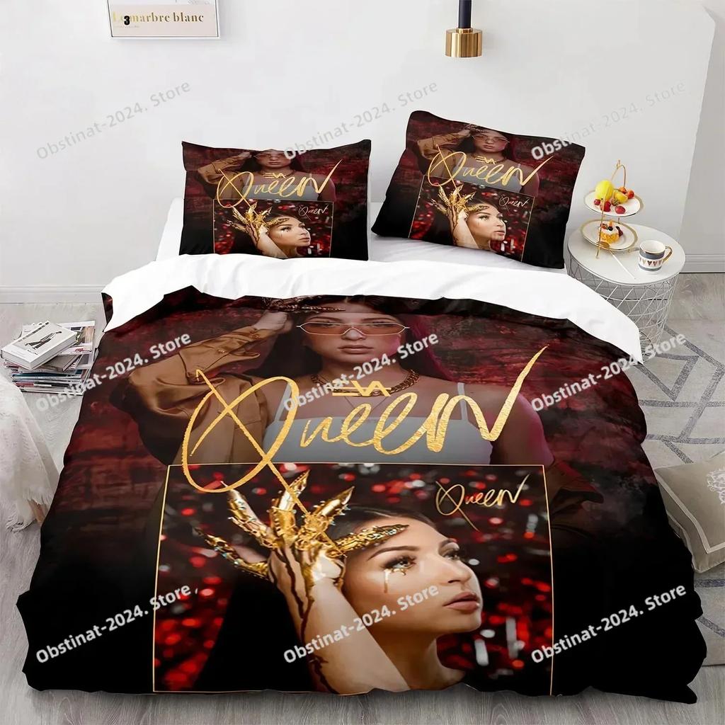 3D-gedrucktes Eva-Bettwäscheset für Queensize-Betten, Bettbezug, Schlafzimmer-Bettdeckenbezüge, Einzel-, Zwillings- und Kingsize-Bettbezug, Heimtextilien