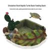 Resin Reptile & Turtle Water and Food Basin - Small Round Feeder Dish