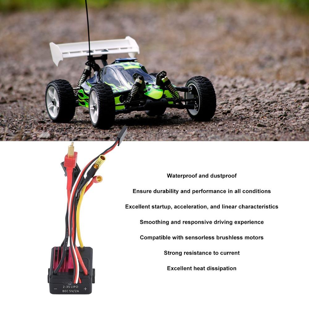 Waterproof Electronic Speed Controller Dust-Proof Brushless Motor ESC Brushless ESC For RC Boat