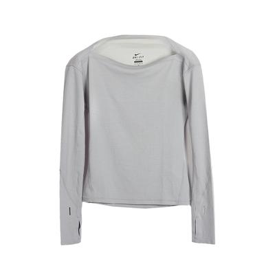 Dri-Fit Pullover Casual Quick-Dry Long Sleeve T-Shirt Women Tops Gray 747380-012