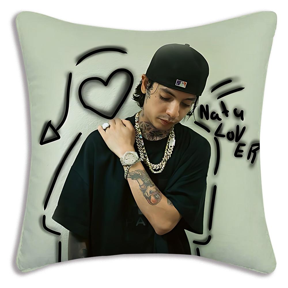 Rapper Natanaels Cano Pillow Covers Cartoon Sofa Decorative Home Double-sided Printing Short Plush Cute Cushion Cover