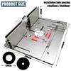 Multifunctional Aluminium Router Table Insert Plate Woodworking Electric Wood Router Flip Plate for Working Benches Router Plate