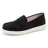 Women's Loafers Moccasins Black Pink Sneakers Casual Walking Shoes