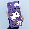 For Vivo V20 SE Case V2022 V2023 Lovely Cartoon Cat Liquid Silicone Soft TPU Shockproof Bumper For Vivo V20SE Phone Cover Funda
