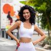 Lace Liquid Glue Small Wave Sports Intimates Women's Bubble Wrap Plus Size Workout Yoga Bra Quick-Drying Running Vest Elastic