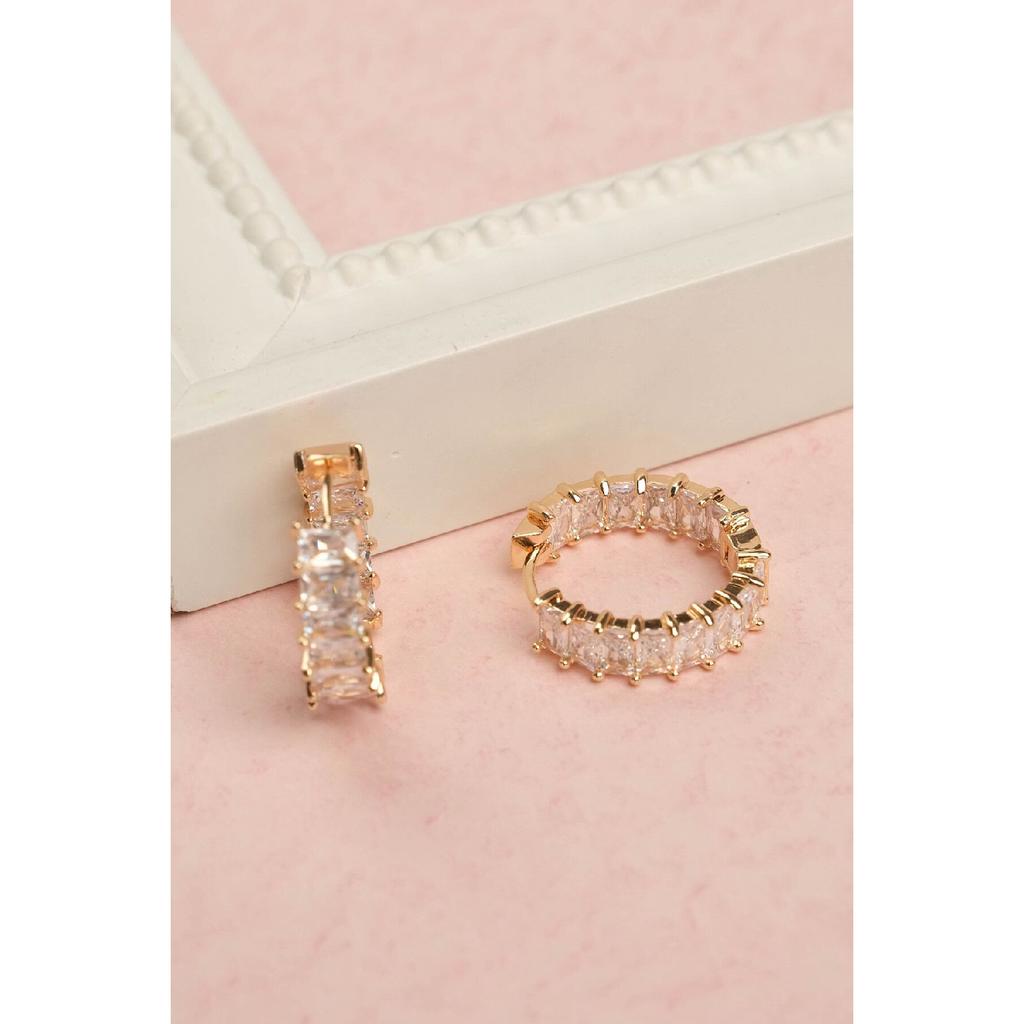 Damen-Ohrringe aus Stahl mit Rechnungsfunktion, garantiert ohne Farbverblassung Jfrch2034