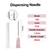 100pcs/Box Sterile Pointed Syringe Needles 1inch 1.5inch 18G-27G Stainless Steel for Liquid Dispensing Lab Vet Pet Injection