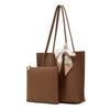 Leather Tote Bag, Large-Capacity Shoulder Bag, Premium Sense Child And Mother Bag, Simple Commuter Handbag.