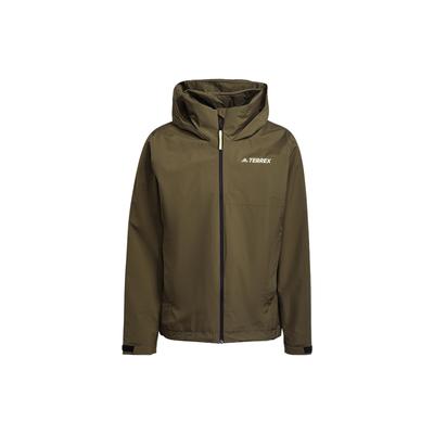 Terrex MT RR Windproof Breathable Waterproof Sports Outdoor Hooded Jacket Men Jackets Green GU6485