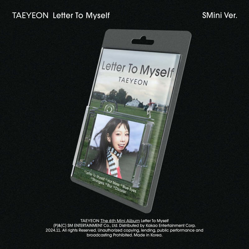 

TAEYEON - 6th Mini Album: Letter To Myself [SMini Ver.] (Smart Album)