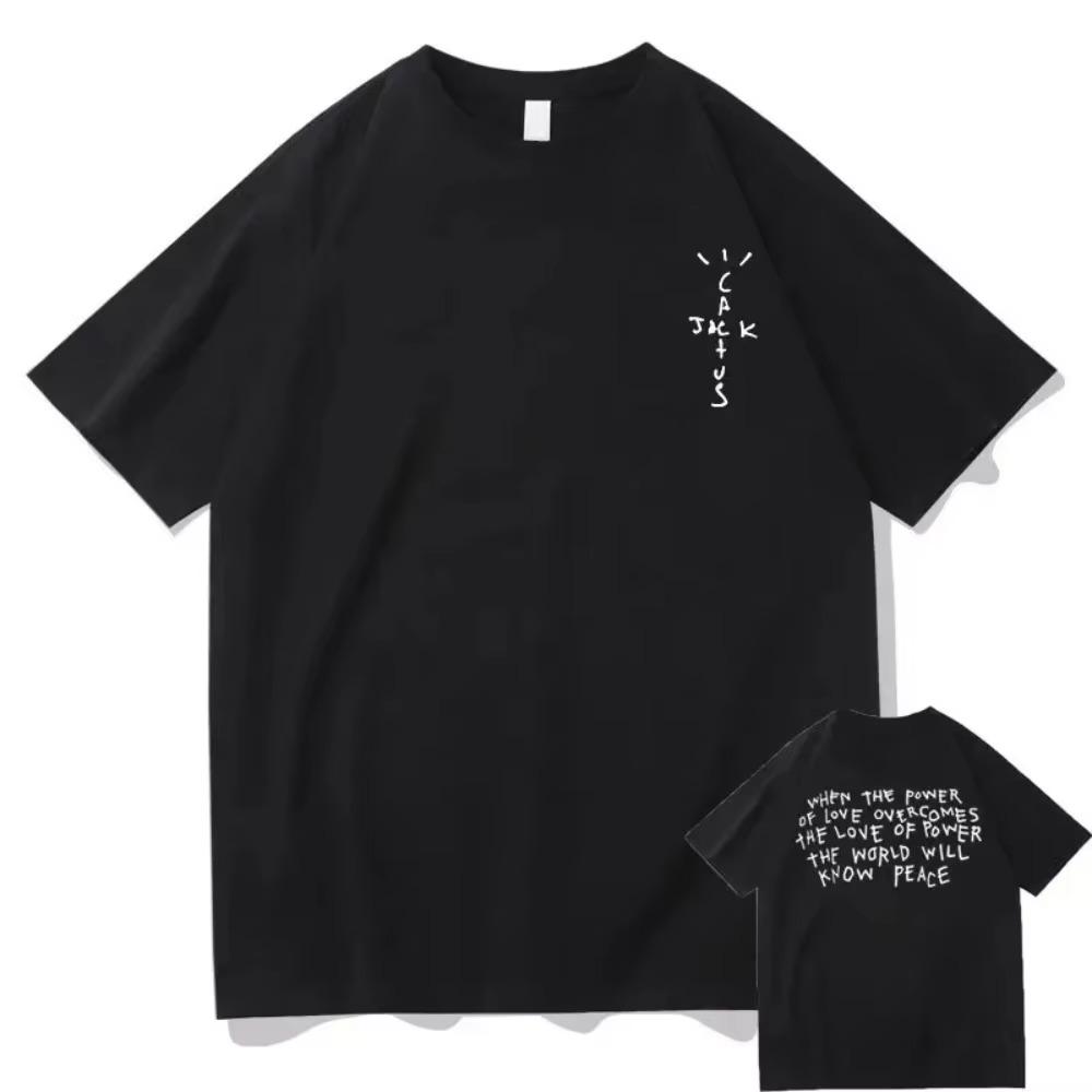Cactus Jack Tshirt Awesome Streetwear Oversized T Shirts Men Women Fashion Loose T-shirt Mens Hip Hop Trend Tee Short Sleeve