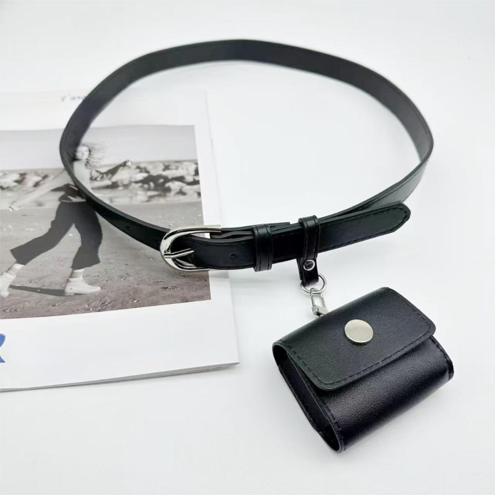 PU Leather Waist Bag Flap Women Belt Bag Simple Coin Purse  Girl