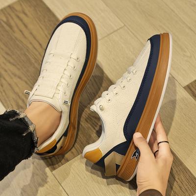 Fashion Fashion Men's Shoes 2025 New Korean Edition Sports Leisure Board Shoes Youth Thick Soled Trendy Leisure Shoes Zapatos De Hombre