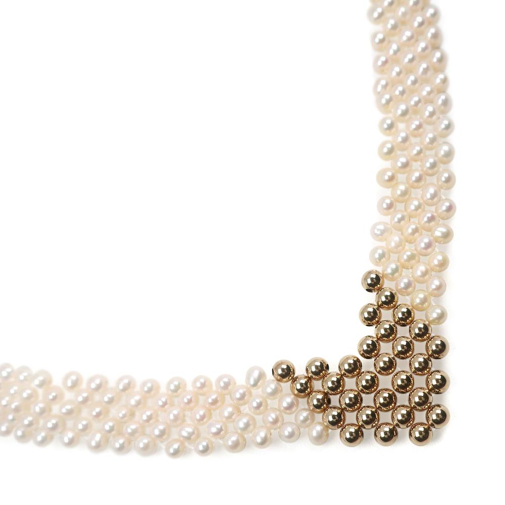 

Necklace gold Silver/Pearl/Plated Gold 26.8g Women Used