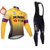 Winter Thermal Cycling Jersey Bib Pants Set Men Women Long Sleeve Fleece Warm Mountain Bike Outfit