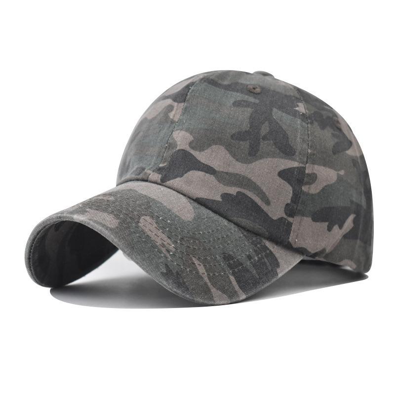 Washed Old Cotton Camouflage Baseball Cap for Men and Women's Spring New Style Super Good Feel Classic Camouflage Baseball Cap