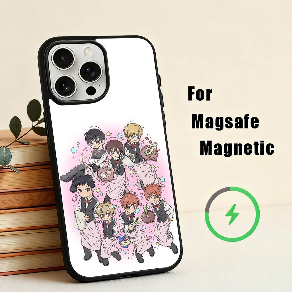 O-Ouran High School Host Club  Phone Case For iPhone17,16,15,14,13,12,11 Plus,For Magnetic Wireless Charge Cover