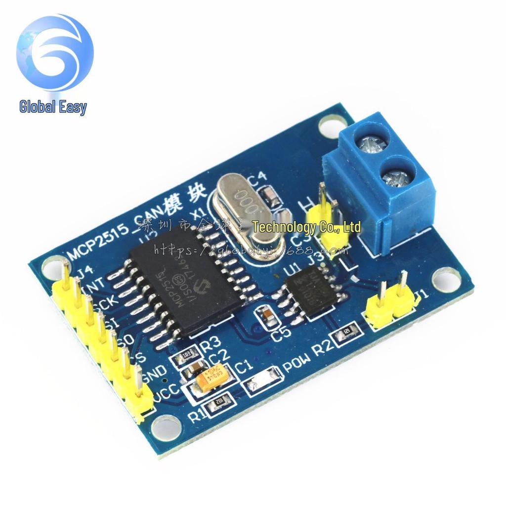 MCP2515 CAN Bus Module with TJA1050 Receiver and SPI Protocol for 51 Microcontroller Programming