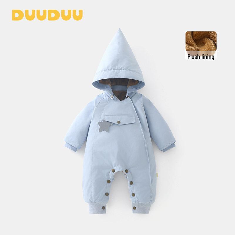 

DUUDUU Newborn Padded Cotton Romper - Class A Baby Outing Outfit for Autumn/Winter 2025 73cm (3-6 Months, Up to 16 lbs)