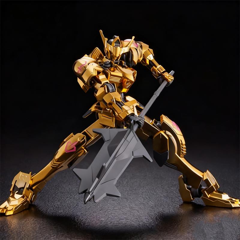 HG1/144 B001 Barbatos Plated Version Iron-Blooded Orphans Mech Assembly Model Kits Action Figures Decorative Doll Boy Puzzle Toy