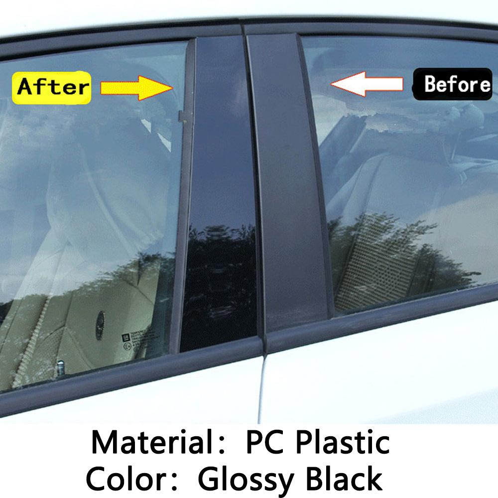 Car TPU/Glossy Mirror Door Window Pillar Post Cover Stickers Accessories For Mercedes Benz Vito W447/V-Class V250 260L 2016-