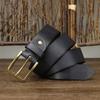 Belt Men's First Layer Cowhide Leather Pin Buckle Belt Men's Casual All-Match Young and Middle-Aged Korean Style Trendy Pant Belt