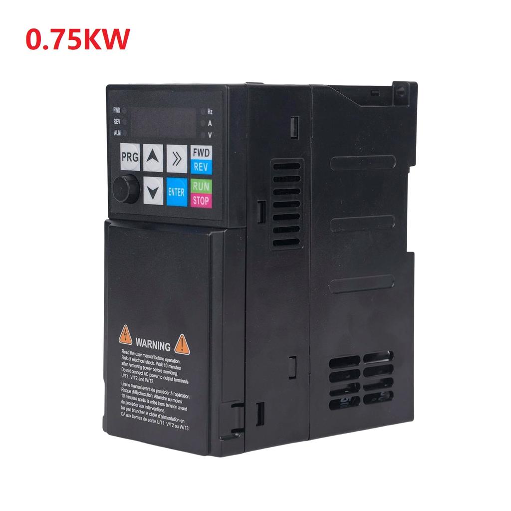 VFD Frequency Converter 220V 1-Phase Input 3phase Output 0.75kW Speed Controller Equipped With Oversized Heat Sinks