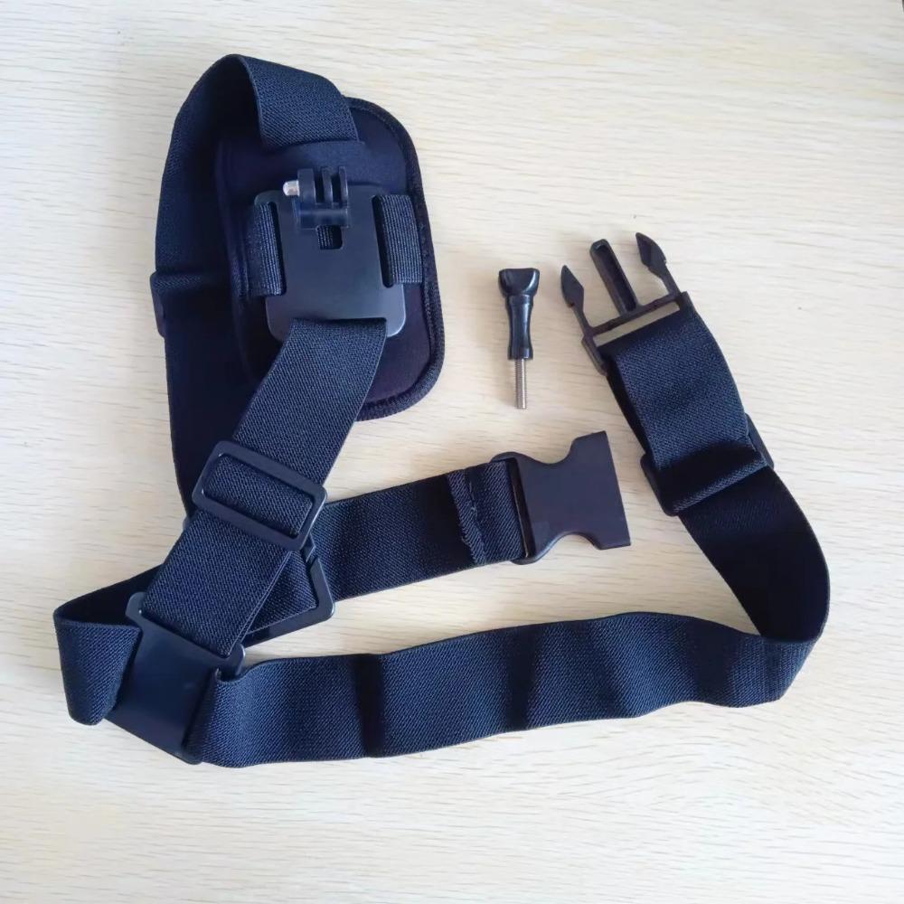 Adjustable Chest Strap Mount Holder for Action Cameras Live Streaming Outdoor Cycling Hands-Free Selfie Stick