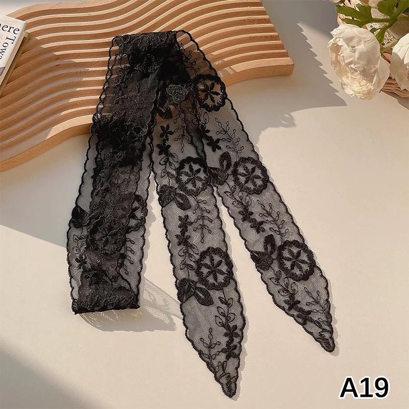 

Y2K Длинный кружевной пояс-бант с цветочным кружевом, завязывающийся, тонкий ремень для платья, джинсов, летний