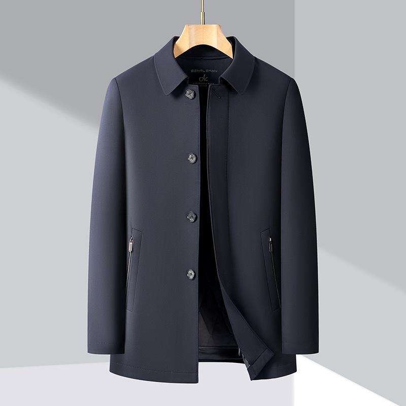 Spring and autumn jackets for middle-aged men with cotton and thickening, winter large size loose casual warm cotton clothes.