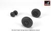 Armory Gripen Late Model Wheels Plastic Model Parts AMRAW48504 1/48 JAS-39 Weight-Deformable (Airplane)