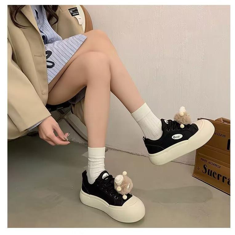 Retro Board Shoes Women's Spring and Autumn New Niche Ins Trendy Shoes Versatile Student Sports Little White Shoes