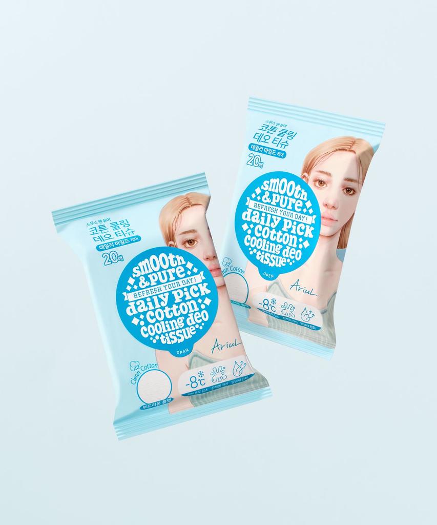 Ariul Smooth & Pure Cotton Cooling Deo Tissues 20 Sheets