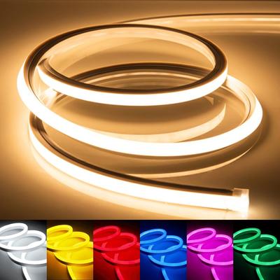 Bande LED 100V EL Fluorescent Néon Élevé Indirect Sans Câblage Plug and Play 2 Lumières, Tube, Luminosité, Utilisation Extérieure/Intérieure, Étanche, Lumière, Découpable,
