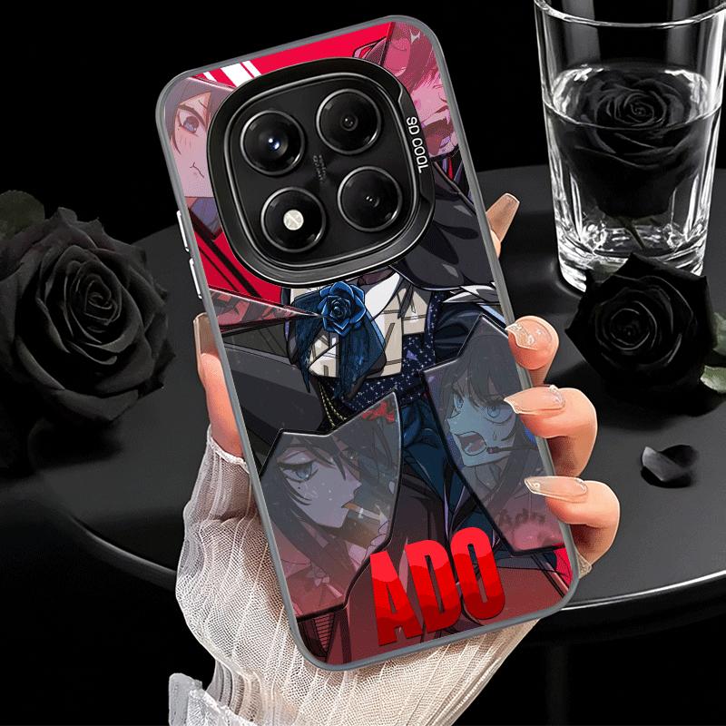 Ado Cartoon K-Kyogen X Uta Weiche Handyhülle für Samsung Galaxy S24 S25 FE S26 Edge S23 Ultra S22 Plus S21 + Stoßfeste Rückseite