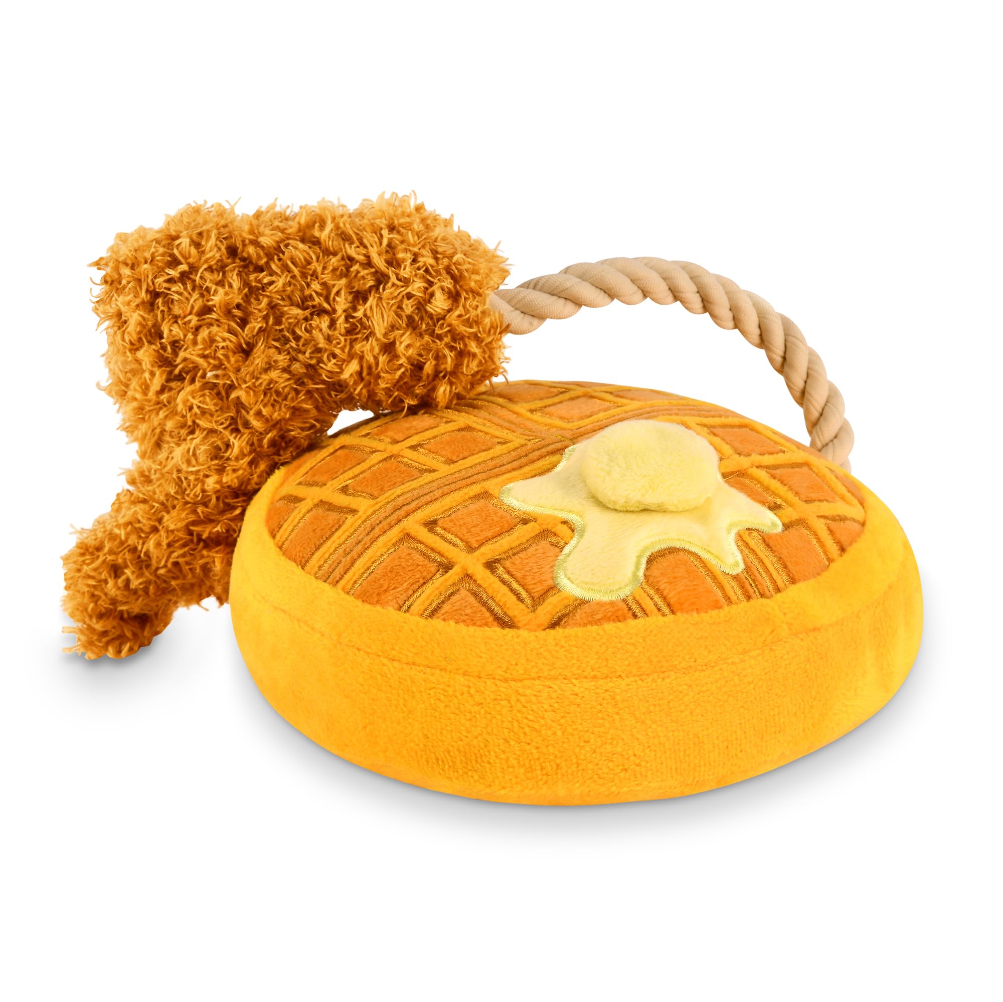 

Play Barking Brunch Chicken Waffle Dog Toy &