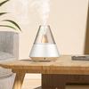 Essential Oil Diffuser, Cool Mist Humidifier for Home, 150ml Aroma Diffuser with Flame Effect LED Light, Auto Shut Off Quiet Humidifier for